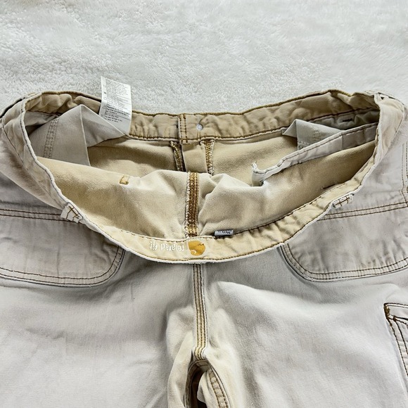 Carhartt Cargo Pants Mens 42x34 Cream Double Knee Distressed Stained "Read"‎ - Picture 15 of 16